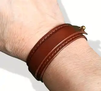 دستبند چرمی مدل نکی
